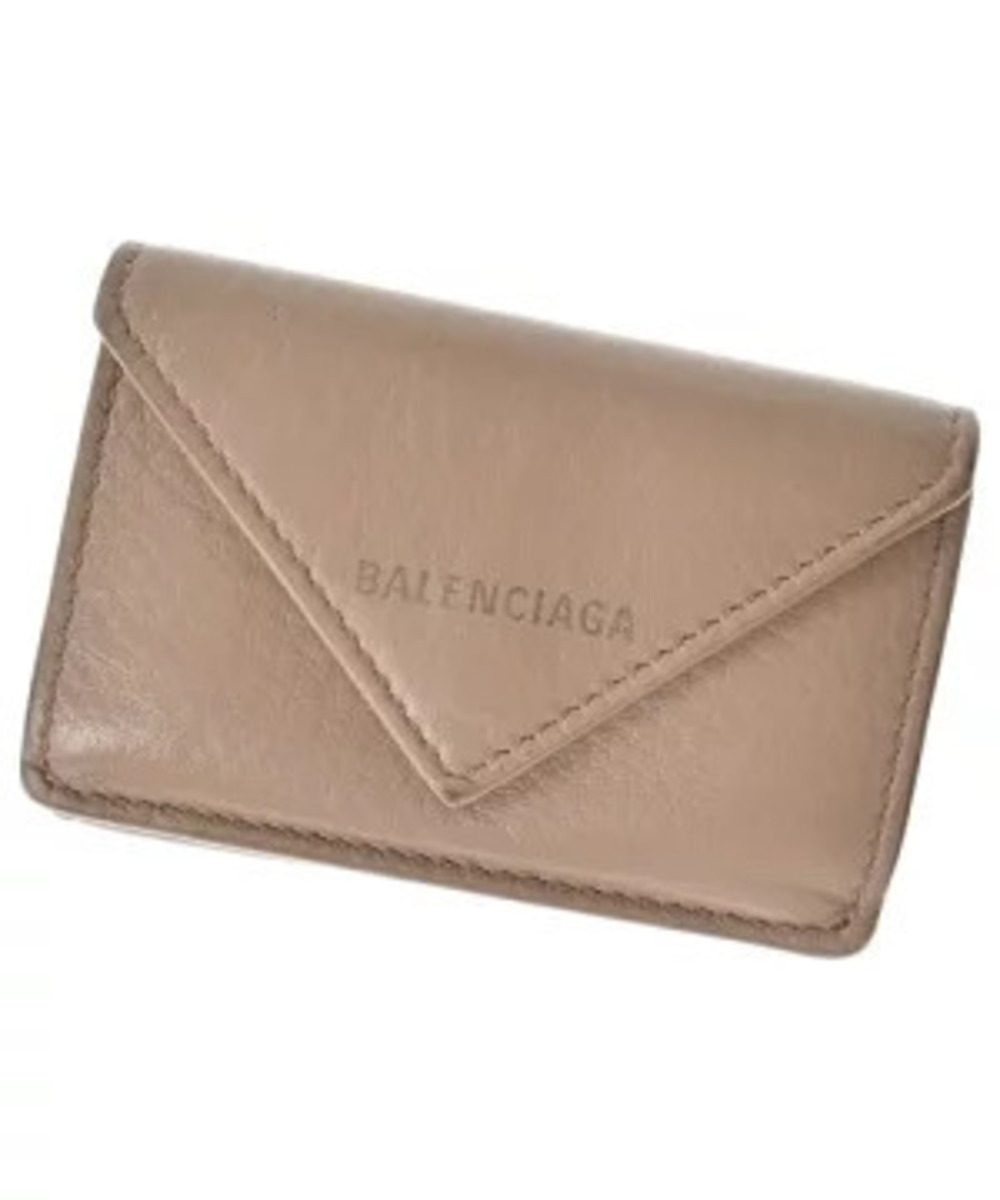 Balenciaga Wallet coin case Wallet Beige Cream